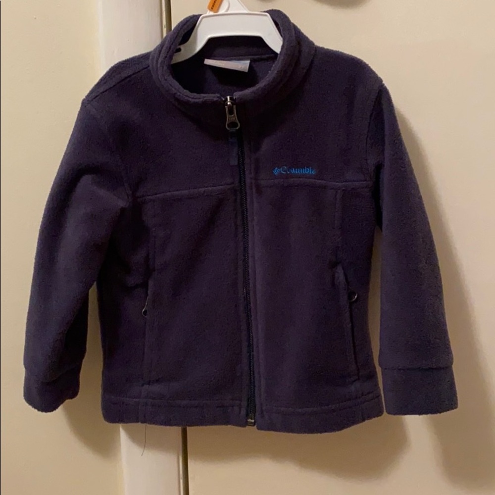 Blue Columbia toddler fleece